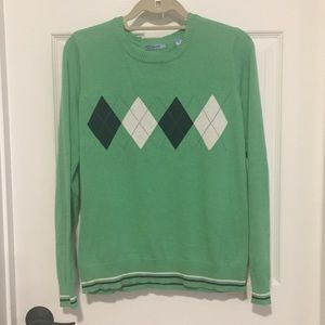IZOD Argyle Sweater - Sz Med